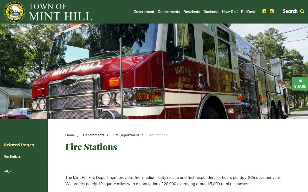 Mint Hill phone directory fire station phone numbers