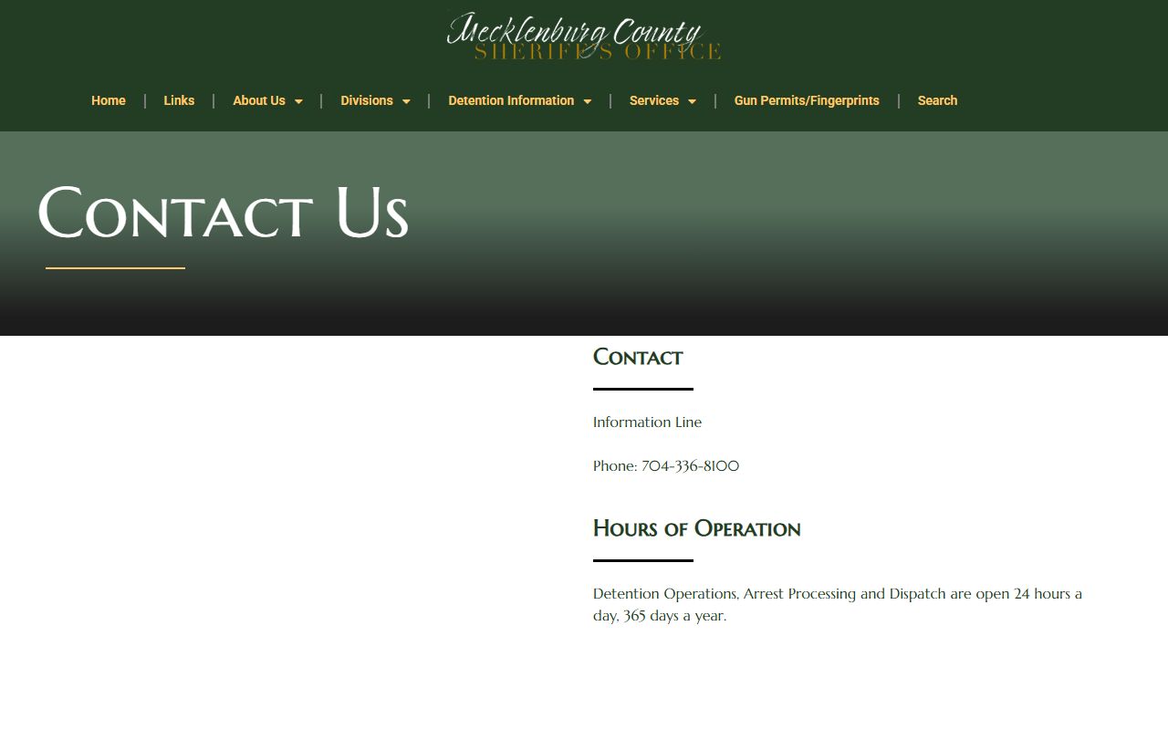 Mint Hill phone directory Mecklenburg sheriff phone numbers
