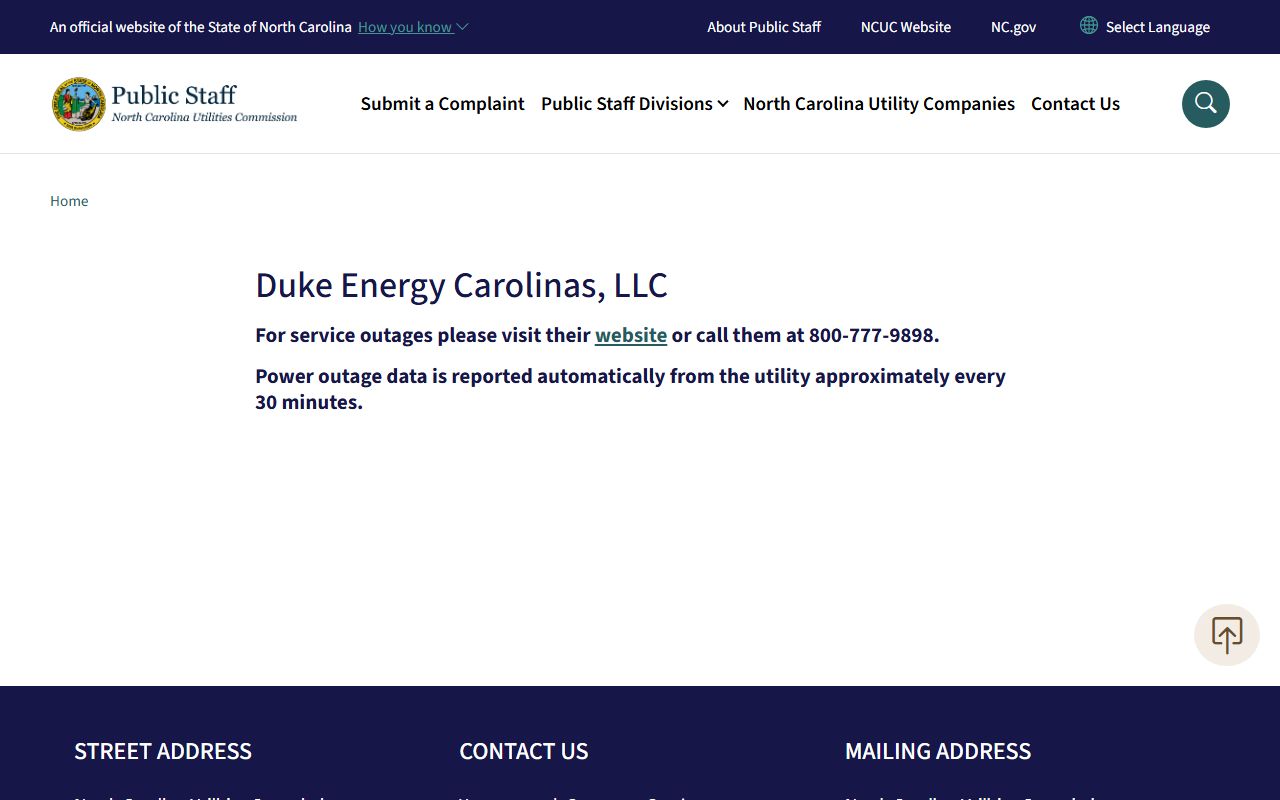 Mint Hill phone area codes utility source from North Carolina Public Staff